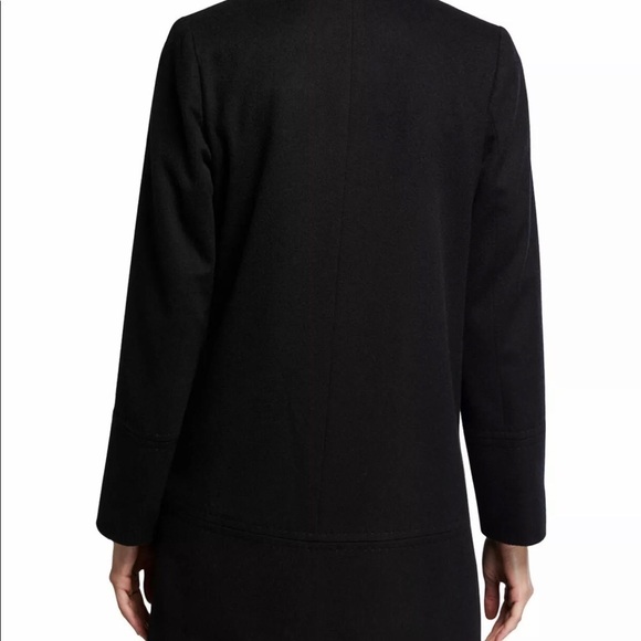 New Fleurette Black Stand Collar Wool Plus Coat 20 - Picture 2 of 14